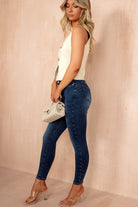 Solana Blue Push Up Skinny Jeans