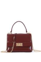 Spica Wine Faux Leather Grab Bag