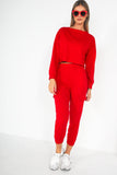 Stephanie Red Jogger Co Ord