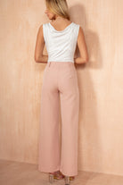 Susanna Dusty Pink Wide Leg Trousers