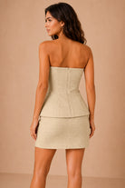 Sutton Stone Tailored Strapless Dress