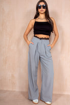 Suzy Grey Wide Leg Trousers