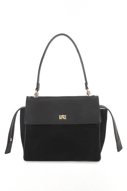 Talitha Black Suedette Bag