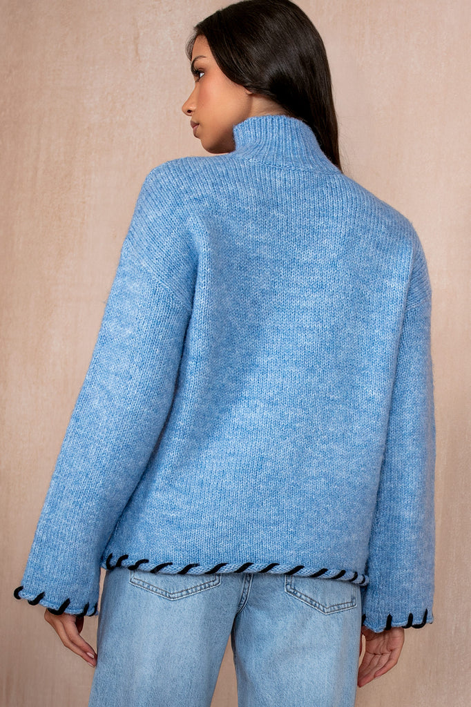 Tamara Blue Knit Jumper