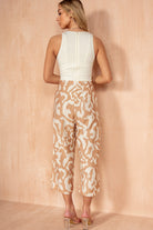Tara Cream and Stone Jumpsuit