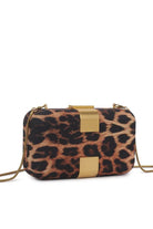 Tarak Leopard Print Detachable Chain Bag