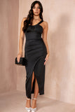 Taylor Black Slinky Dress