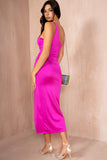 Taylor Fuchsia Slinky Dress