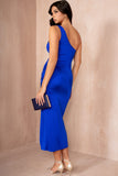 Taylor Royal Blue Slinky Dress