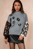 Terri Grey Knit Sequin Jumper