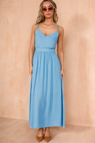 Thalia Blue Cut Out Maxi Dress