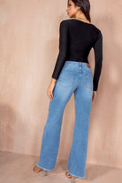 Thea Light Blue Straight Leg Jeans