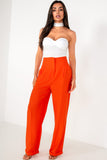 Thea Orange Tailored Trousers