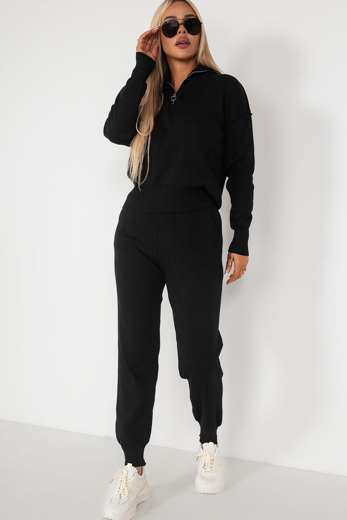 Thelma Black Knit Co Ord