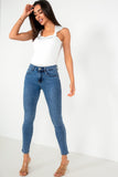 Tinisha Blue Denim Push Up Skinny Jeans