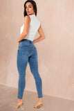 Tinisha Blue Denim Push Up Skinny Jeans