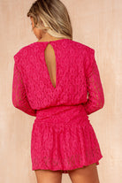 Toni Fuchsia Lace Playsuit