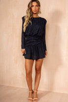 Toni Navy Lace Playsuit
