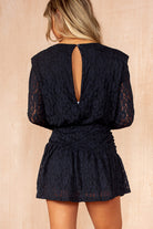 Toni Navy Lace Playsuit