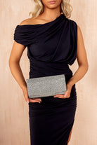Tori Grey Diamante Detachable Chain Bag