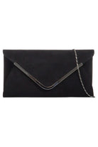 Vania Black Suedette Detachable Chain Bag