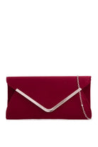 Vania Burgundy Suedette Detachable Chain Bag