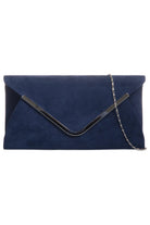 Vania Navy Suedette Detachable Chain Bag