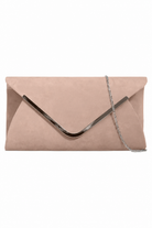 Vania Nude Suedette Detachable Chain Bag