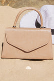 Veronica Nude Croc Print Grab Bag