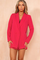 Vienna Fuchsia Blazer Playsuit