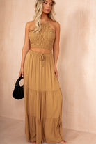 Vivian Camel Skirt Co Ord