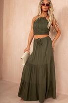 Vivian Khaki Skirt Co Ord