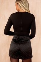 Vivianna Black Diamante 2 in 1 Playsuit