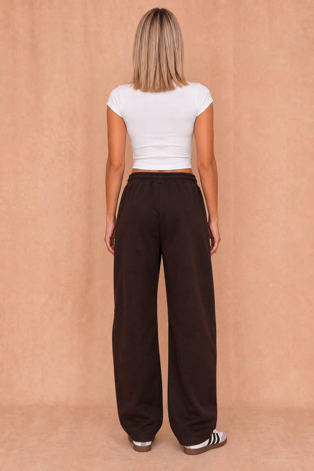 Vivianna Chocolate Pleated Joggers