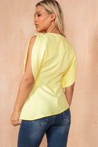 Vivienne Soft Yellow Structured Top
