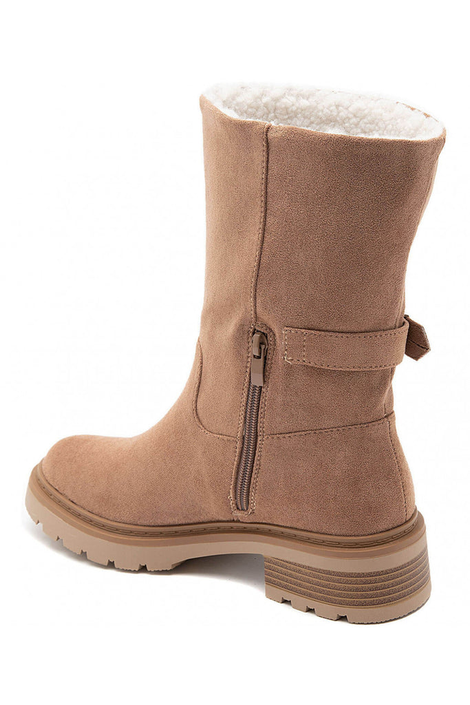 Winifred Camel Suedette Ankle Boots