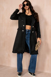 Winona Black Longline Double Breasted Coat