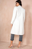 Winona Cream Longline Double Breasted Coat