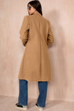 Winona Camel Longline Double Breasted Coat