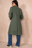 Winona Khaki Longline Double Breasted Coat