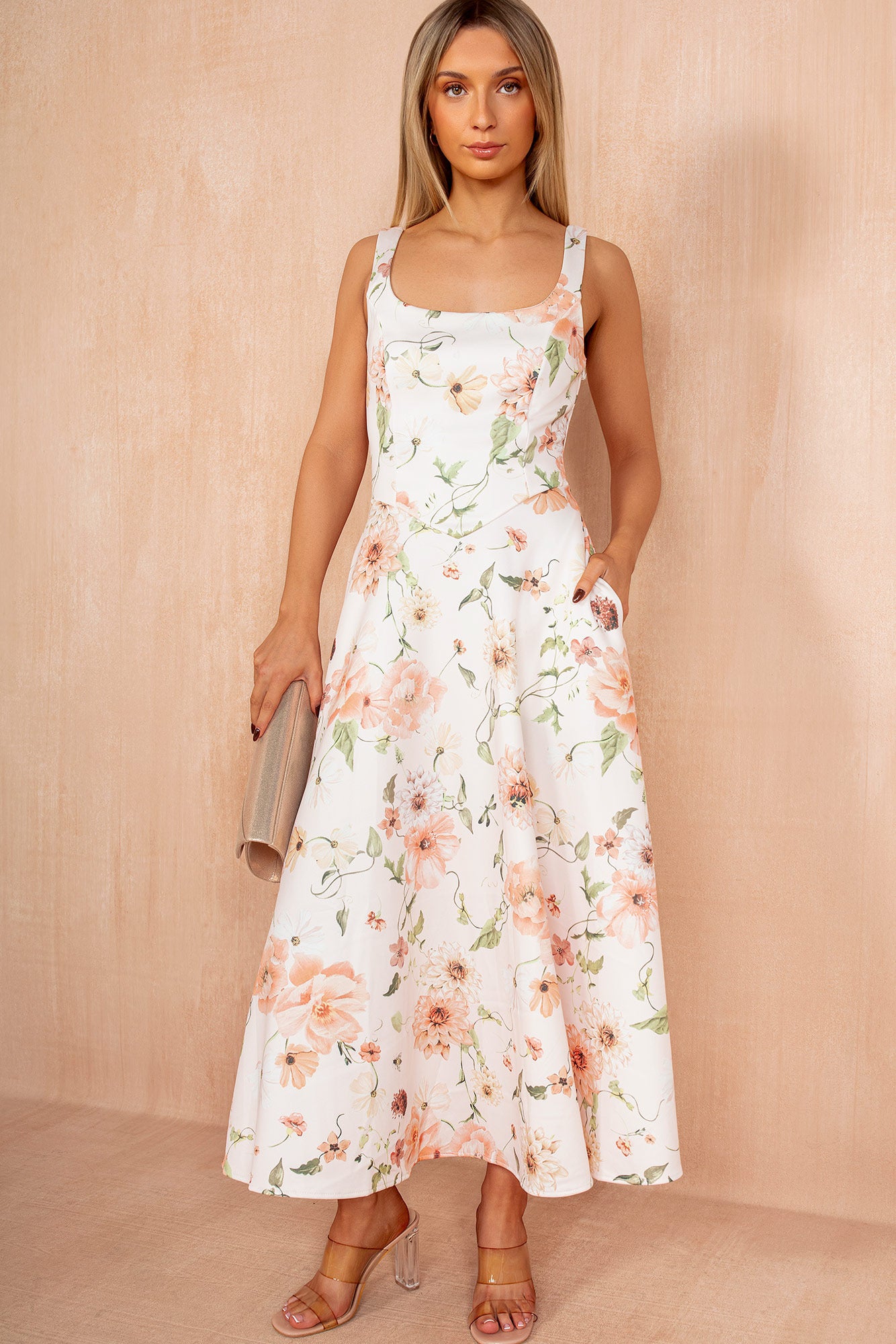 strapless open back dress Buy Women Pink Floral Square Neck Short Skater Dress Online at Best Price