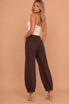 Yasmeen Chocolate Balloon Fit Jeans