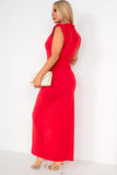 Yulianna Red Sleeveless Maxi Dress