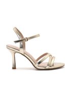 Zada Gold PU Strappy Heels
