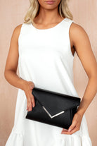 Zandra Black PU Detachable Chain Bag