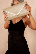 Zelda Champagne Glitter Detachable Chain Bag