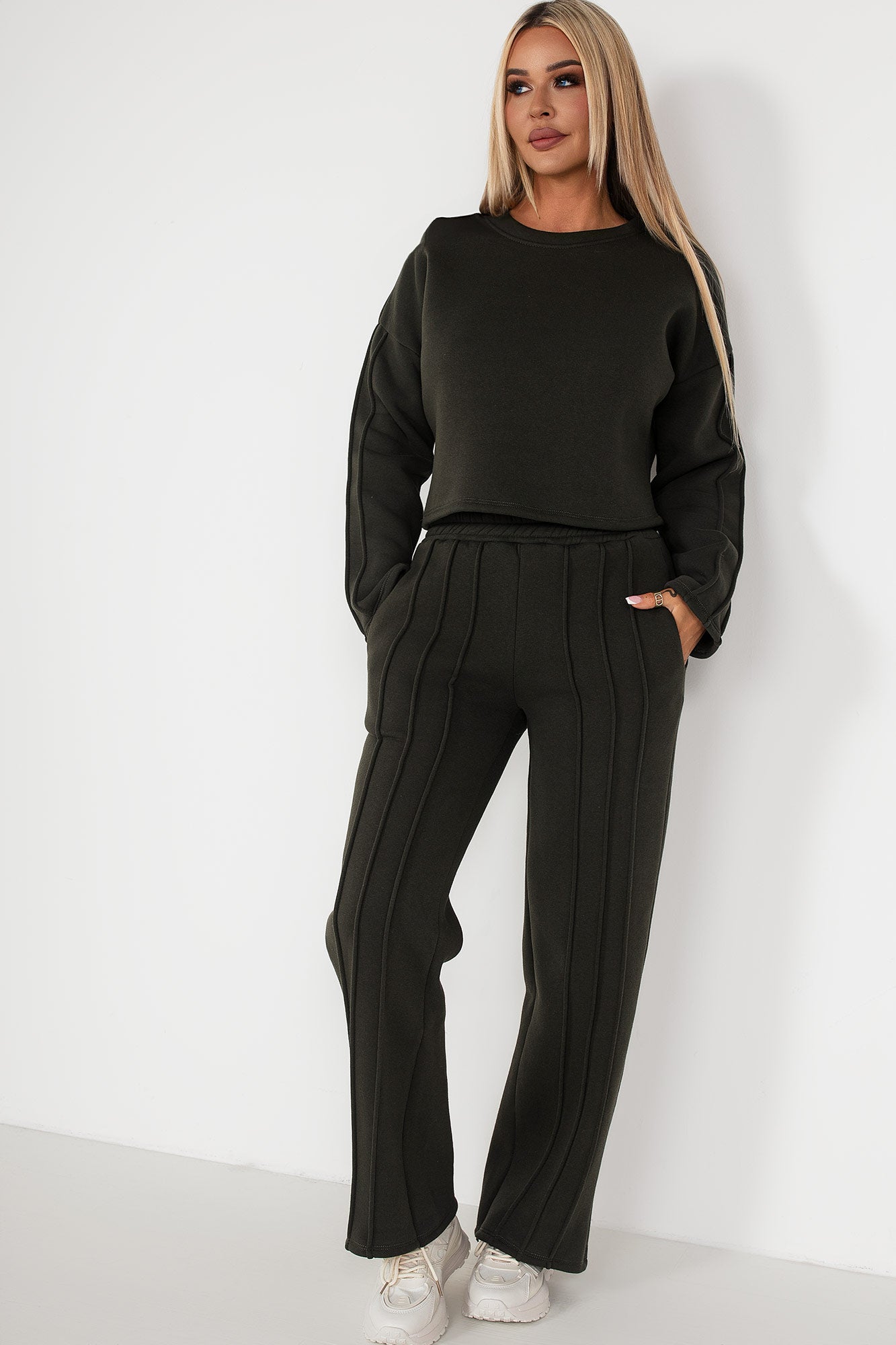 Zendaya Khaki Jogger Co Ord