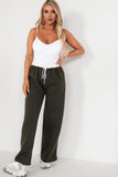 Zilda Khaki Wide Leg Joggers