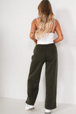 Zilda Khaki Wide Leg Joggers