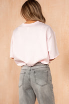 Ziya Pink Bubble Hem Top